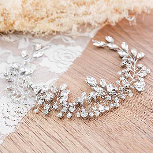Jovono matrimonio sposa con testa accessori capelli Vines con strass per le donne