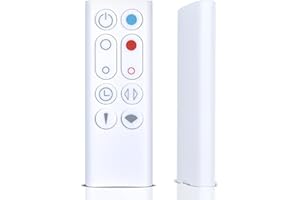 TRUCKON New Replacement Remote Control for Dyson AM09 Hot + Cool Tower Fan Heater 966538-01 (White)