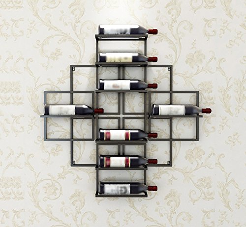 Preisvergleich Produktbild HJHY® Weinregal Eisenkunst Weinregal Wandregal Weinregal Kreativität Haushalt Flaschenregal Länge 80 × Breite 10 × Höhe 80cm Boutique / Maison / Bar (Farbe : #2)
