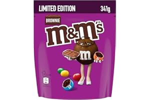M&M'S BROWNIE - Bonbons chocolat au lait et brownie - Sachet de 341g