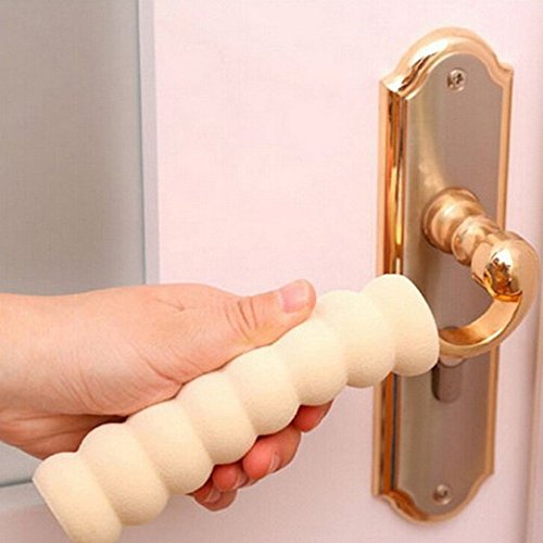 ZJchao Türgriff Stopper Schutz Puffer Schaumstoff 5 Stücke (Weiß) - 6