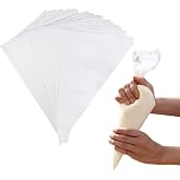 Busstier 50 Pieces Disposable Cream Squeeze Bag - Durable Glazide Bags for Professional Cake and Sweet Ornament