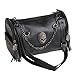 Produktbild BouT Damen Punk Rock Handtasche/Umhängetasche aus PU-Leder mit Totenkopf-Nieten und Quasten