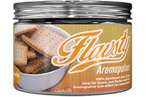 ‎FLAVSTY Flavsty® Geschmackspulver Butterkeks - Veganes Geschmackspulver ohne Zucker - Aromapulver - Flavorpowder
