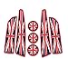Price comparison product image tbparts 7pc Union Jack UK Flag Coasters Cup Holders Side Door Mats For MINI door 2007-2013 S (red)