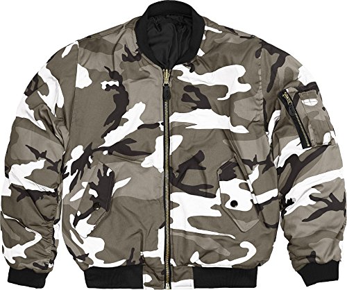 US Pilotenjacke / Bomber Jacke / Wende - Jacke Farbe Urban Gre XL
