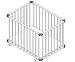 roba Rock Star Baby 2 0241W RS2 Playpen 75 x 100 cm White