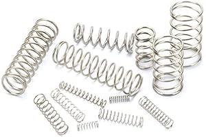 BZCEMIND 10pcs 304 Edelstahlkompressionsfeder Federfeder,Länge 25mm,0.9mm×9mm