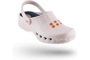 WOCK Nube con Soletta, Zoccolo Sanitario da Lavoro per Donna e Uomo Antistatico, Lavabile e Traspirante - Fornisce un'ottima Presa