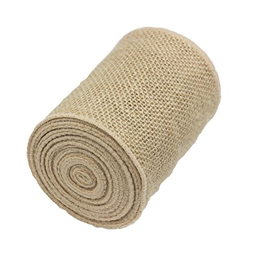 5 m Jute Dekoband Band Vintage 10 cm breit Naturband Jute Hochzeit Natur farbe