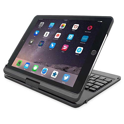 Snugg iPad Pro 12.9 (2015) 360 Grad Tastatur Case (Schwarz) – Hülle mit drehbarer Bluetooth Tastatur (QWERTY – UK Keyboard) - 3