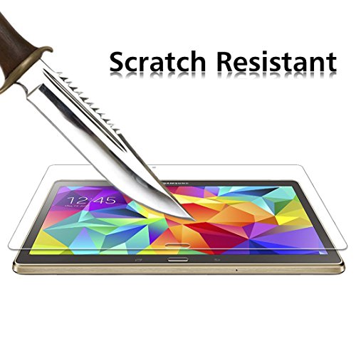 Samsung Galaxy Tab S 10.5 Zoll (SM-T800/SM-T805) Panzerglas Schutzfolie, iVoler® Premium Panzerglasfolie folie Displayschutzfolie Hartglas Gehärtetem Glas DisplayPanzerglas Schutzfolie Displayschutz Tempered Glass Screen Protector für Samsung Galaxy Tab S 10.5“ (SM-T800/SM-T805) – 0,3mm Dünn, 9H Härtegrad, 2.5D Abgerundete Kanten – [Kratzfest][Hohe Transparenz] [Fingerabdruck-frei][Blasenfrei]-Lebenslange Garantie - 3