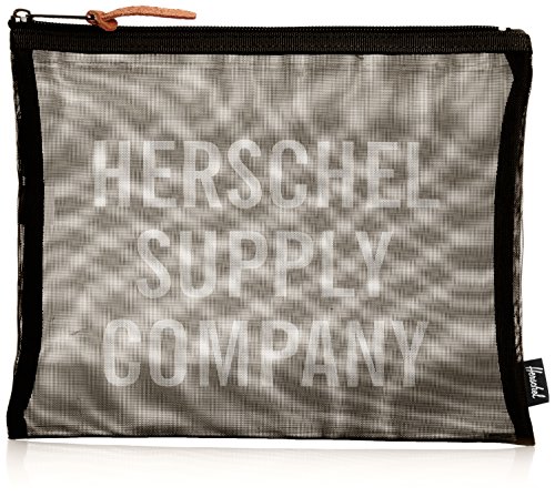 Preisvergleich Produktbild Herschel Network Large - Mesh Pouch Taschenorganizer, Schwarz / Weiss Screenprint