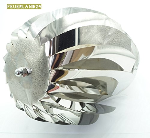 Rauchsauger Edelstahl Windkappe dm 150 mm - 2