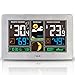 Produktbild FanJu FJ3378S Funkwetterstation Color mit USB-Ladegeräte/Außensensor Funk/Uhr/Innen-/Außentemperatur und Luftfeuchtigkeit/Mondphase/Uhren mit Thermometer