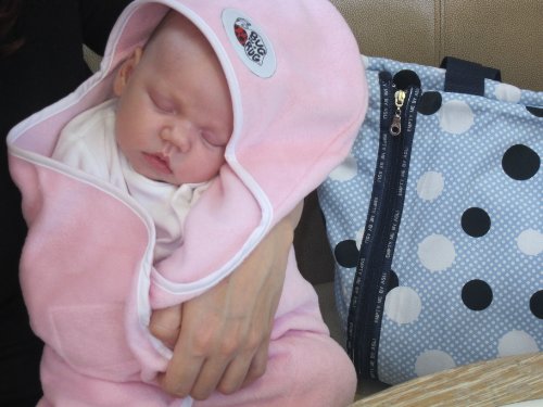 Bug in a Rug Baby Car Seat Blanket and Pramsuit (Small, Pink)