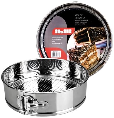 Ibili 650226 Moule à manqué démontable 26 cm Inox