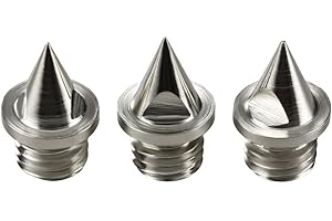 LAUFSTOFF Pointes de rechange pour l'athlétisme – 2 mm vierges, 6 mm, 7 mm, 9 mm, 12 mm, 15 mm ou 18 mm au choix – pour la compétition, l'entraînement, la formation, le cross-course, le sprint, le