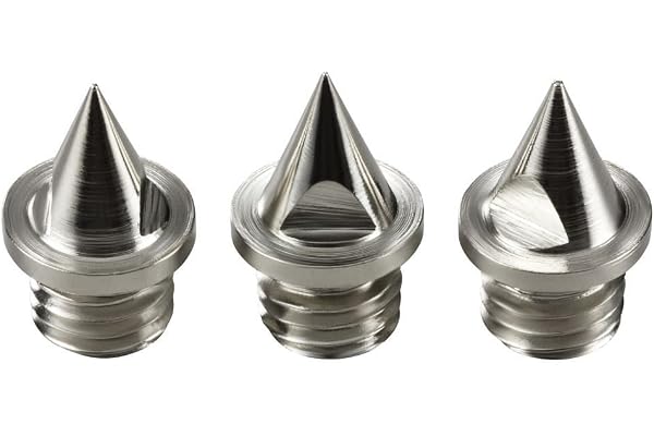 LAUFSTOFF Pointes de Rechange pour l'athlétisme - 2 mm Blanches, 6 mm, 7 mm, 9 mm, 12 mm, 15 mm ou 18 mm au Choix - pour la compétition, l'entraînement, la Formation, Le Cross-Course, Le Sprint, Le