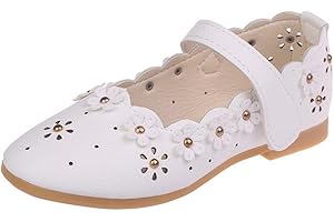 PPXID Fille Chaussures de Princesse Chaussures Ballerine pour Cérémonie Mariage