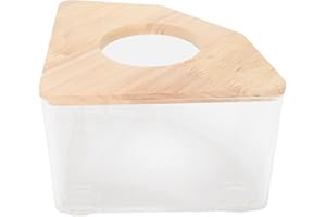 PSSOPP Pudełko do Kąpieli z Piaskiem Chomika, Plastikowy Chomik łazienka Myszoskoczek Piasek Sucha Kąpiel Małe zwierzę Sauna Toaleta Piaskownica