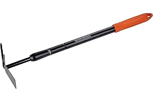 MUDDY HANDS Heavy Duty Extending Telescopic Hoe and Cultivator Garden Tool - Extends from 66cm to 101cm