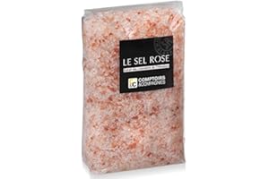 COMPTOIRS ET COMPAGNIES Sel rose de l'himalaya cristaux -2 sachets de 1 kg