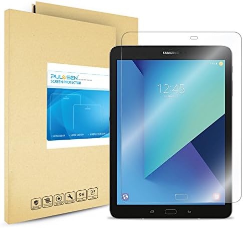 Galaxy Tab S3 9.7 Screen Protector, PULESEN® Samsung Galaxy Tab S3 9.7 Tempered Glass Screen Protector, 2.5D/9H/Ultra Clear/Bubble Free Glass Screen Protector for Galaxy Tab S3 9.7 - Lifetime Warranty