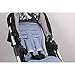 Minene Pushchair Liner and Strap Set (Blue Stripes with Red)