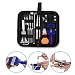 Produktbild GHB 14 pcs Uhrenwerkzeug Uhrmacherwerkzeug Uhrenöffner Uhr Reparatur Werkzeug Set mit Hammer Tasche