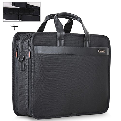Freebiz 17-Zoll-Laptop-Beutel-Organisator Aktentasche Wasserdichte Laptop-Tasche mit Widen Passend zu 17,3 Zoll bis Gaming-Laptop für Macbook Pro Retina, Asus, Dell, HP, Samsung (17-17,3 Zoll, Schwarz) - 2