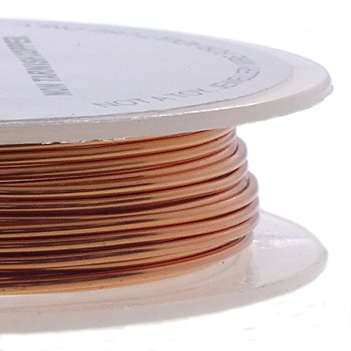 0.6mm (22 Gauge) x 10m Copper Non-Tarnish Craft Wire for Jewellery, Wire Wrapping, Sculpting, Hobby Craft, Wire Modelling