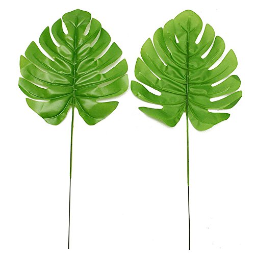 24 Stück Pack Künstliche Monstera Filiale Palm Farn Laub 43cm - 3