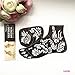 HENNA TATTOO STENCILS for FEET No. 409 - 2 Large Sheet Indian Mehndi Stencills, one for each foot , single use - suitable for Henna Tattoo Glitter Tattoo and Airbrush Tattoo S409