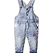 Wawoo®Unisex Baby Soft Denim Dungarees Overalls Toddlers Jeans Jumpsuits Playsuit Romper Outfits Pants Kids Infant Bodysuits Trousers Girls Boys 6 9 12 18 24 36 Months