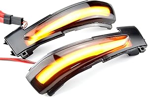MKptopia dynamiczny migacz LED sekwencyjny kierunkowskaz Kompatybilny z Peu-geot 508 SW 2010-2017 Kompatybilny z Citr-oen DS5 C4 Gr-and P-icasso II 2011-2017