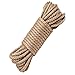 Produktbild Hanfseil,Jute Seil,Natürliche Hanfschnur Seile - AULINK 6mm Dicke und starke Jutekordel Schärpe, Camping Seil, Garten, Bootfahren, Tauziehen, Haustiere, Kletterseil, Mehrzweck Utility Hanf Twine Seil 40m/128ft