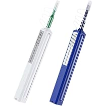 Lot De 2 Stylos Nettoyage Fibre Optique – Multifonction 1.25mm LC + 2.5mm SC/ST/FC, Plus De 800 Nettoyages, Certifié Anti-Poussière