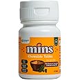 MINS Chewable Tablets Bottle of 30's Yellow| Curcumin Tablets with Piperine| For Cold, Cough, Sore throat & Bad breath| Sugar free| 30 Chewable Tablets