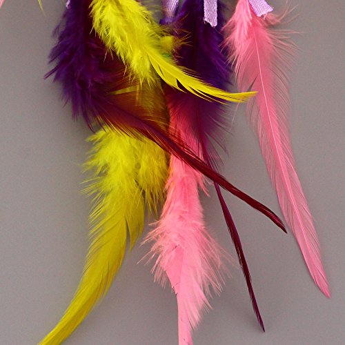 vgia Traumfänger Regenbogen Handgefertigt Weiß Groß Dreamcatcher indischen Gute Träume - 2