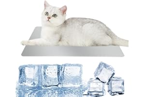 MUYYIKA Piastre refrigeranti per cani e gatti, refrigeranti per gatti, cuscinetti refrigeranti in alluminio, per il raffreddamento fisico, riduce la temperatura, previene un colpo di calore (50 cm x
