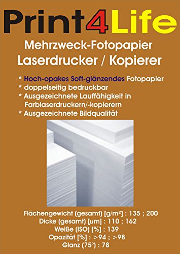 250 feuilles A4 des deux c t s semi-brillant Soft - Glossy 200g m
Papier photo haut-opaque souple brillant pour l impression recto verso
imprime Certificats D pliants Menus Photo Rapports