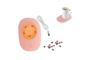 TUKNN Chauffe Tasse de Café, Chauffe-Tasses USB, Chauffe-Tasse Électrique, Réchauffeur de Café, Tasse Chauffante, Utilisé pour Le Thé, Le Café, Le Lait, Idéal pour la Saison Hivernale (Rose)