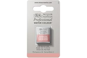 Winsor & Newton Aquarelle Professionnel - Peinture Aquarelle, Haute Luminosité, Résistante à la Lumière, Qualité Archive, Demi Godet, Couleur Rose poterie