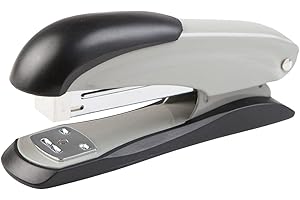 Idena 300947 - Agrafeuse, agrafage jusqu'à env. 25 feuilles, pour agrafes 24/6, en métal, gris