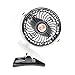 Price comparison product image SPASS Mini USB Clip on Fan Desktop Fan USB Cooling Silent Fan with 360° Up and Down Rotation for Home Office Study Table Gym Camping Tent- Black