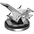 EzLife [Military-Grade Fighter] Car Air Freshener, Alloy Solar Rotating Car Essential Oil Diffuser with Cologne Natural Plant Essential oil, Car Aromatherapy Dashboard Decorations (Silver Base)
