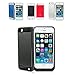 Price comparison product image REALMAX® 3500mAh power bank case for iPhone 5 and iPhone 5S with 4 led power indicator rechargeable extended Battery Case slim external Backup Battery Charger  compact iPhone 5 & 5S Travel Charger  Battery Backup Case (Black)