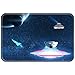 Produktbild Violetpos Gaming Mauspad 25 × 30 × 3 cm Mausunterlage mit Wasserdichte Oberfläche und Anti-rutsch Gummiunterseite Mauspads Raumschiff UFO Bär Raketen Galaxie
