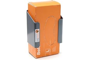 AmberQuip Disposable Glove Box Holder. Ideal Storage Tradesman Van, Workshop, Garage. Wall Mountable. Grey PVC.